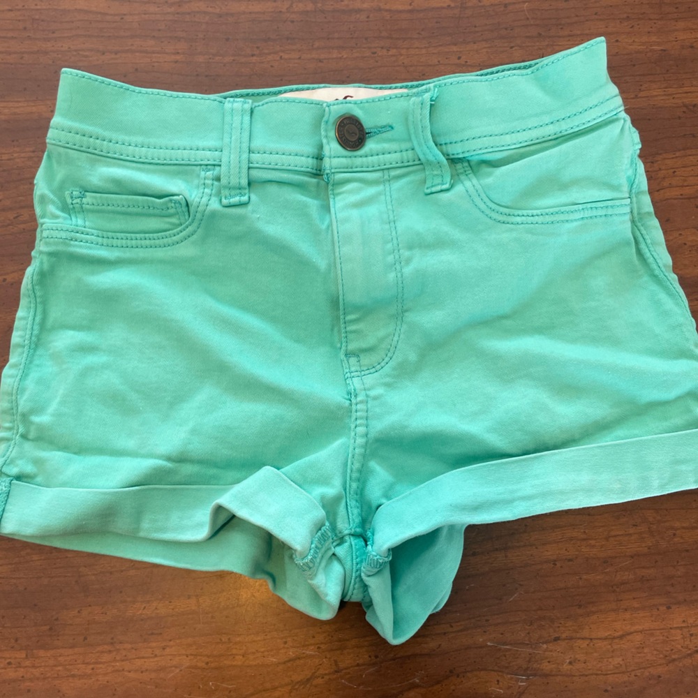Hollister turquoise Jean shorts